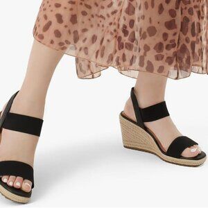 Womens Espadrille Wedge Heel Sandals Ladies Ankle Strap Summer Casual Platform